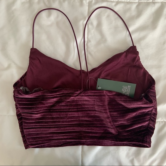 Velvet Plum Cropped Tank - Picture 3 of 3